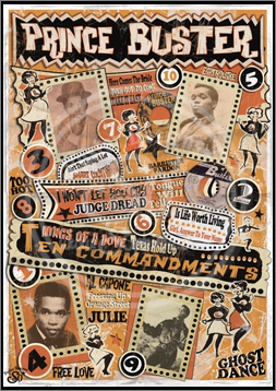 Prince Buster, Ska, Reggae, Poster, Graphic Design, Poster for Sale, Rock n Roll, Blues, Rhythm'n Blues, Punk, Sophie Lo